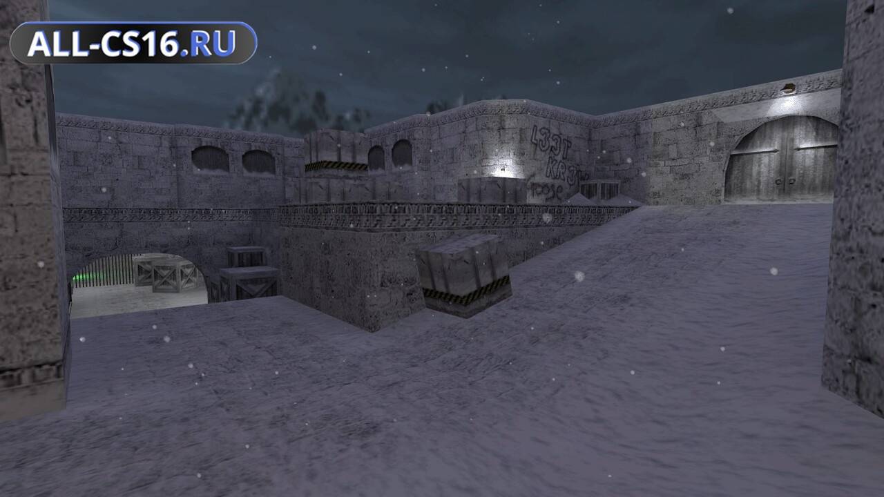 Карта «Зимняя карта de_dust2_2x2 для CS 1.6» для CS 1.6 для CS 1.6